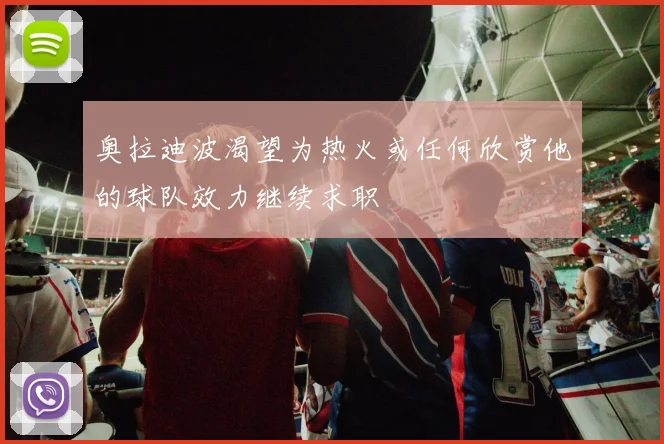 奥拉迪波渴望为热火或任何欣赏他的球队效力继续求职